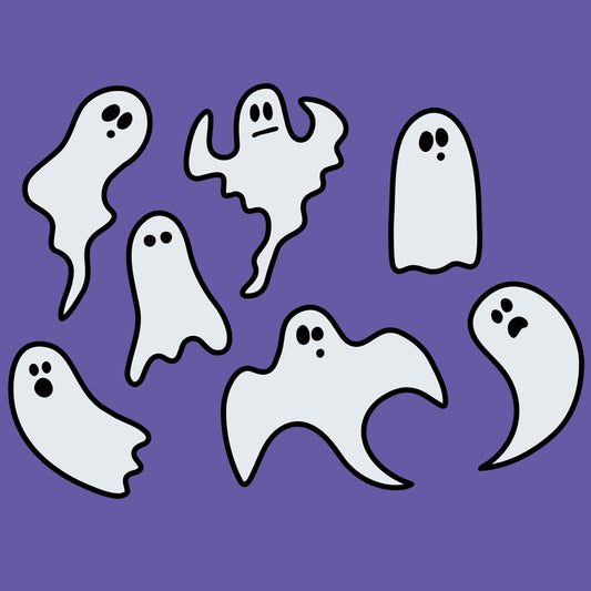 Layered Ghosts Free SVG File